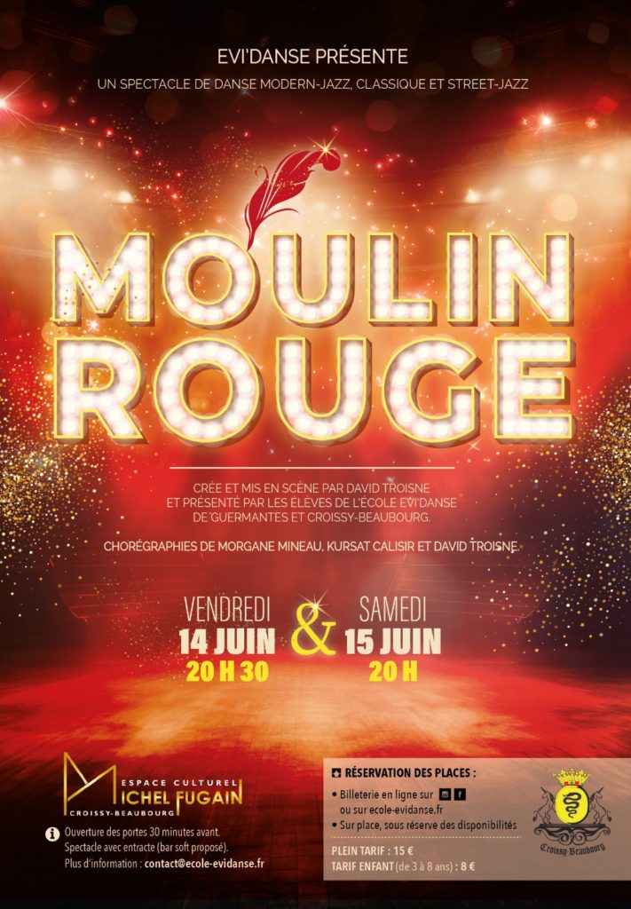 Affiche spectacle Moulin Rouge Croissy-Beaubourg